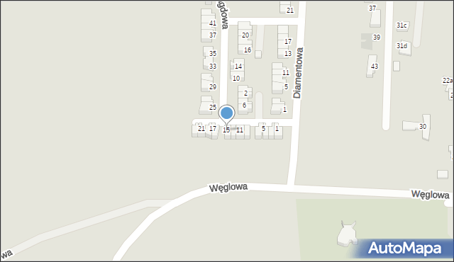 Siemianowice Śląskie, Szmaragdowa, 15, mapa Siemianowice Śląskie