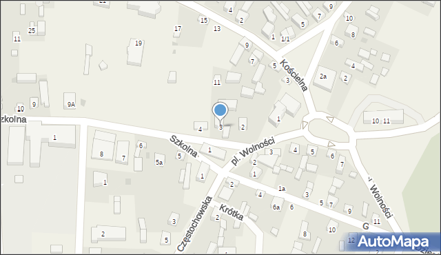 Siemkowice, Szkolna, 3, mapa Siemkowice