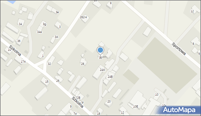 Siemyśl, Szkolna, 30, mapa Siemyśl