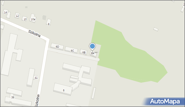 Sienno, Szkolna, 6A, mapa Sienno