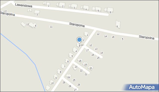 Sieradz, Szafranowa, 3, mapa Sieradz