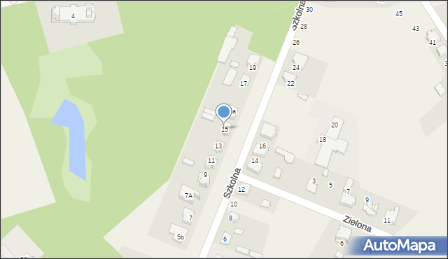 Sieraków Śląski, Szkolna, 15, mapa Sieraków Śląski