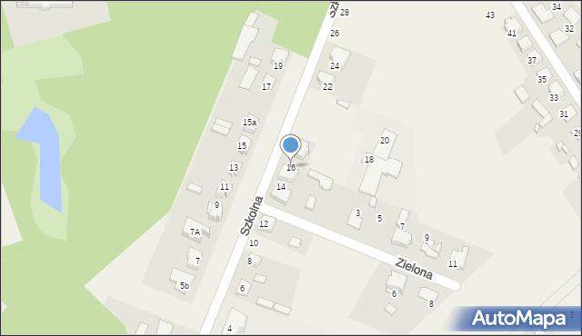 Sieraków Śląski, Szkolna, 16, mapa Sieraków Śląski