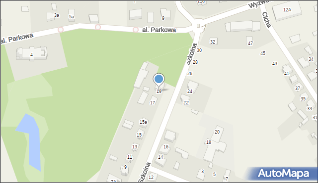 Sieraków Śląski, Szkolna, 19, mapa Sieraków Śląski