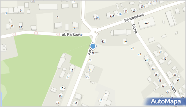 Sieraków Śląski, Szkolna, 28, mapa Sieraków Śląski