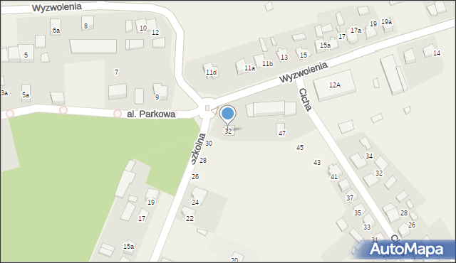 Sieraków Śląski, Szkolna, 32, mapa Sieraków Śląski