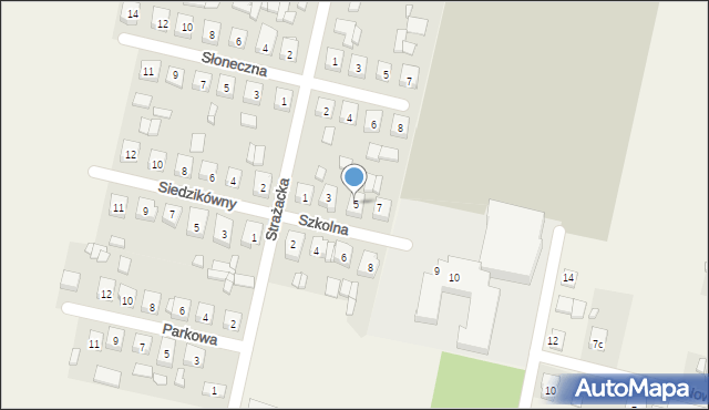 Sieroszewice, Szkolna, 5, mapa Sieroszewice