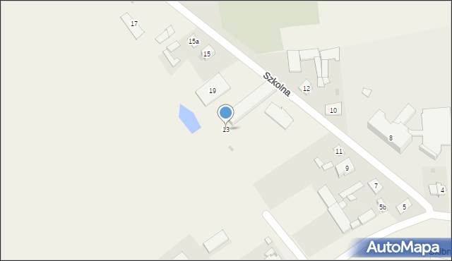 Skibniew-Podawce, Szkolna, 13, mapa Skibniew-Podawce