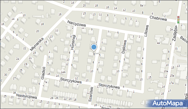 Skierniewice, Szarotek, 6, mapa Skierniewic