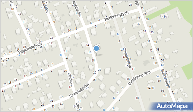 Skierniewice, Szwoleżerów, 19, mapa Skierniewic