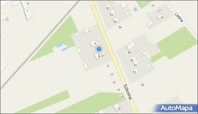 Skopanie, Szkolna, 6, mapa Skopanie