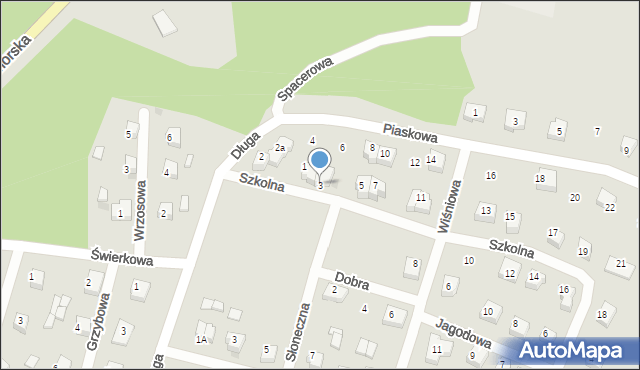 Skórcz, Szkolna, 3, mapa Skórcz