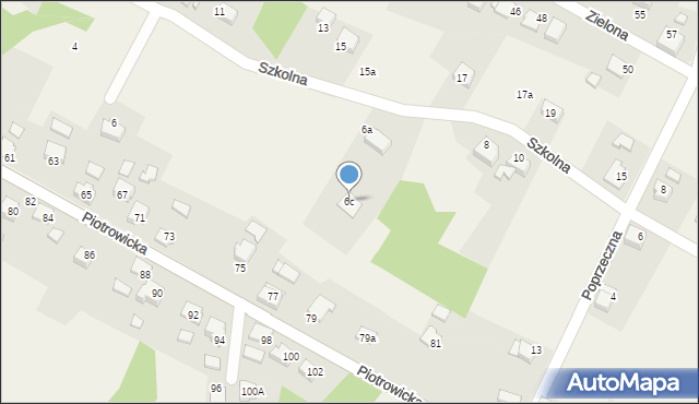 Skrbeńsko, Szkolna, 6c, mapa Skrbeńsko
