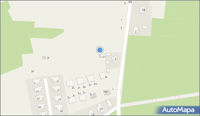 Skrzeszew, Szkolna, 3a, mapa Skrzeszew