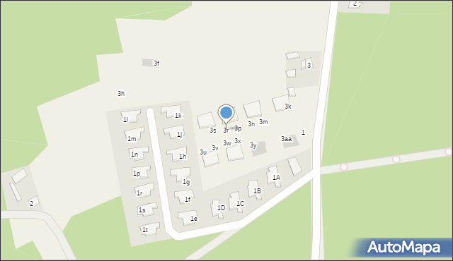 Skrzeszew, Szkolna, 3r, mapa Skrzeszew