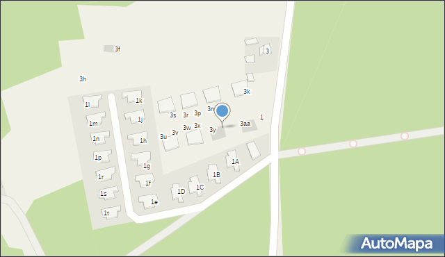 Skrzeszew, Szkolna, 3z, mapa Skrzeszew