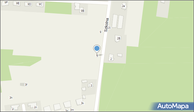Skrzeszew, Szkolna, 5, mapa Skrzeszew