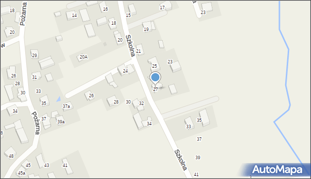Skrzeszewo, Szkolna, 27, mapa Skrzeszewo