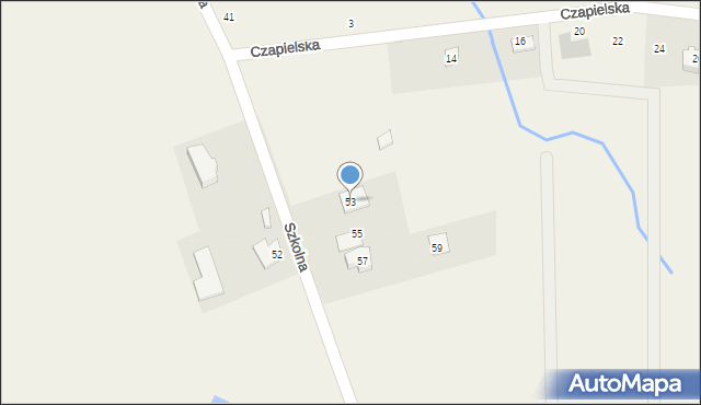Skrzeszewo, Szkolna, 53, mapa Skrzeszewo