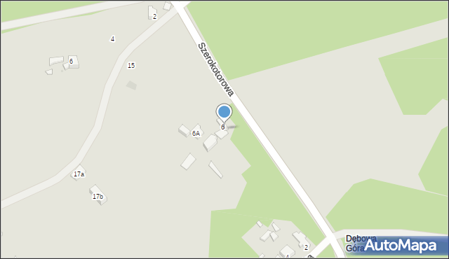 Sławków, Szerokotorowa, 6b, mapa Sławków