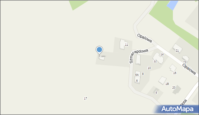 Sławoszewo, Szmaragdowa, 16, mapa Sławoszewo