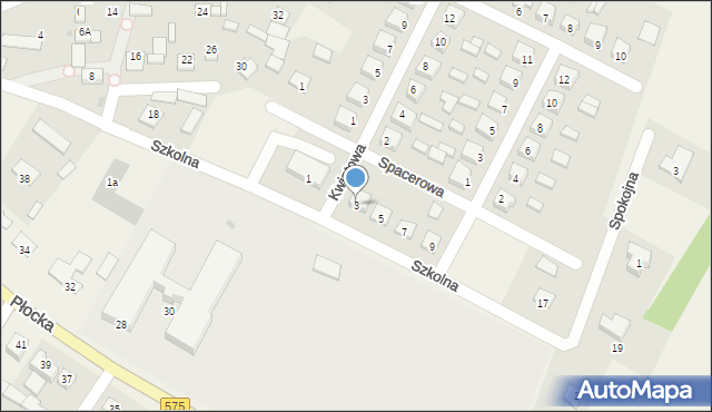 Słubice, Szkolna, 3, mapa Słubice