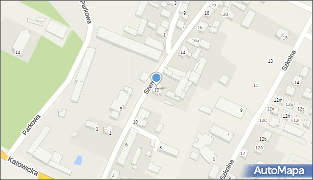 Słupia pod Kępnem, Szeroka, 12, mapa Słupia pod Kępnem