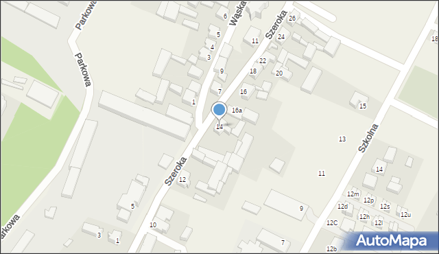 Słupia pod Kępnem, Szeroka, 14, mapa Słupia pod Kępnem