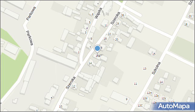 Słupia pod Kępnem, Szeroka, 16a, mapa Słupia pod Kępnem