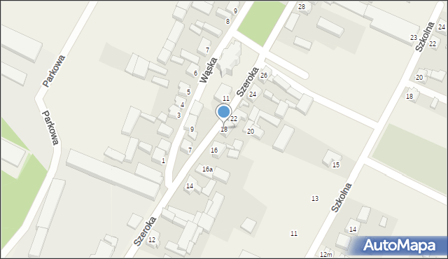 Słupia pod Kępnem, Szeroka, 18, mapa Słupia pod Kępnem