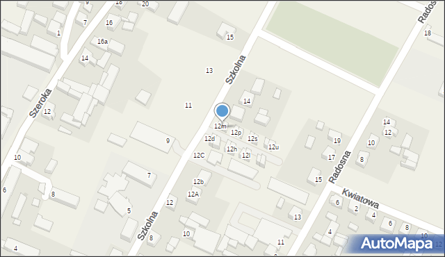 Słupia pod Kępnem, Szkolna, 12n, mapa Słupia pod Kępnem