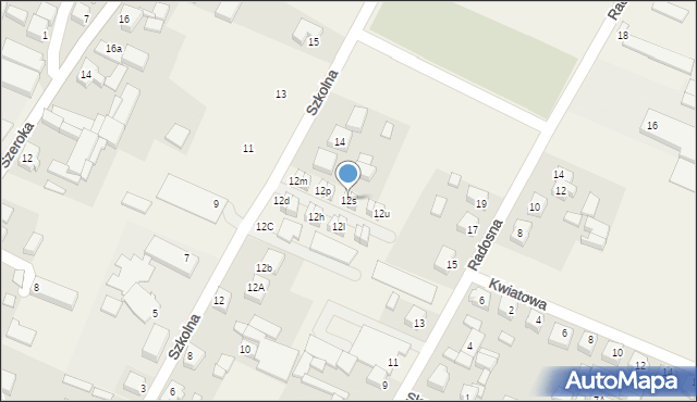 Słupia pod Kępnem, Szkolna, 12s, mapa Słupia pod Kępnem