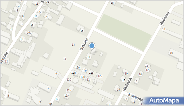 Słupia pod Kępnem, Szkolna, 16, mapa Słupia pod Kępnem