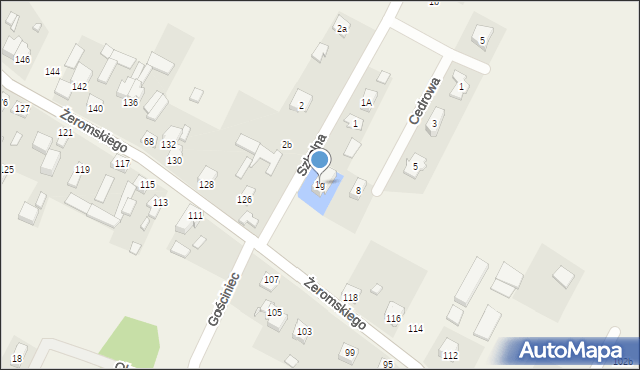 Słupno, Szkolna, 1g, mapa Słupno