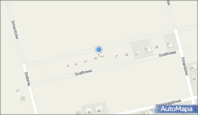 Smardzów, Szafirowa, 15a, mapa Smardzów