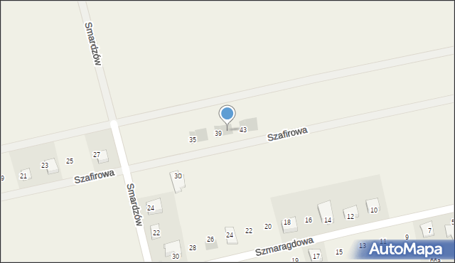 Smardzów, Szafirowa, 41, mapa Smardzów
