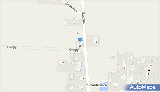 Smardzowice, Szkolna, 15, mapa Smardzowice