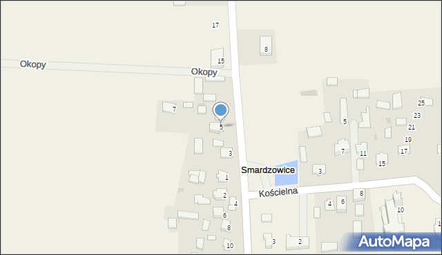 Smardzowice, Szkolna, 5, mapa Smardzowice