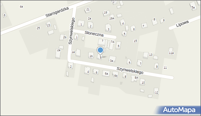 Smętowo Graniczne, Szynwelskiego Pawła, ks., 3, mapa Smętowo Graniczne