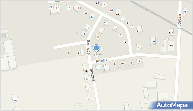 Śmigiel, Szmalca Walentego, 4, mapa Śmigiel