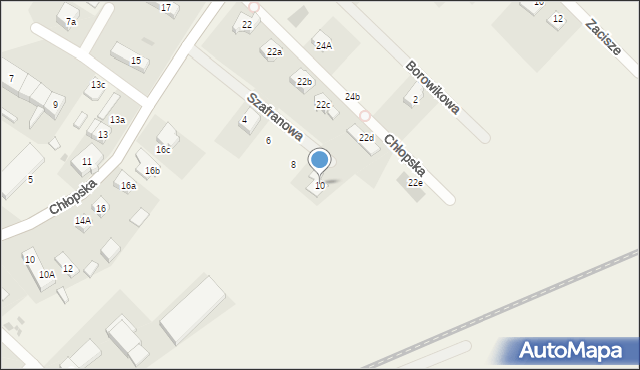 Smolec, Szafranowa, 10, mapa Smolec