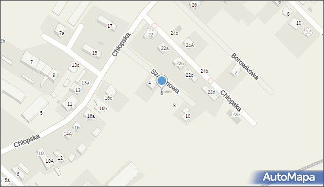 Smolec, Szafranowa, 6, mapa Smolec