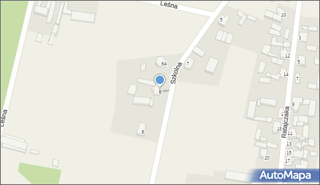 Śniaty, Szkolna, 6, mapa Śniaty