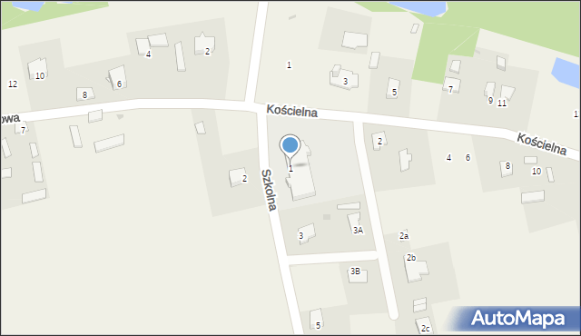 Snopków, Szkolna, 1, mapa Snopków