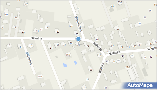 Sobolewo, Szkolna, 22, mapa Sobolewo