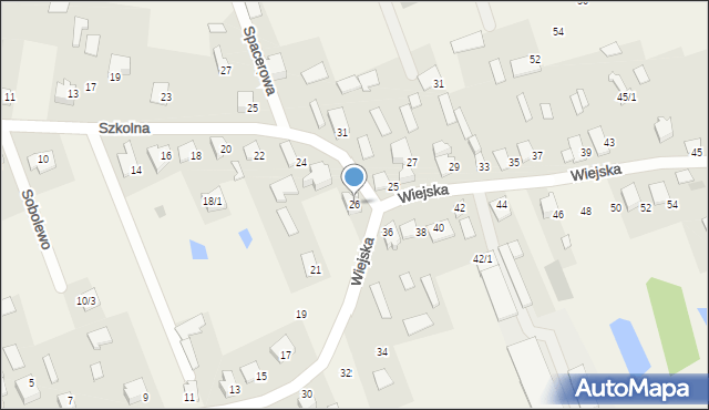 Sobolewo, Szkolna, 26, mapa Sobolewo