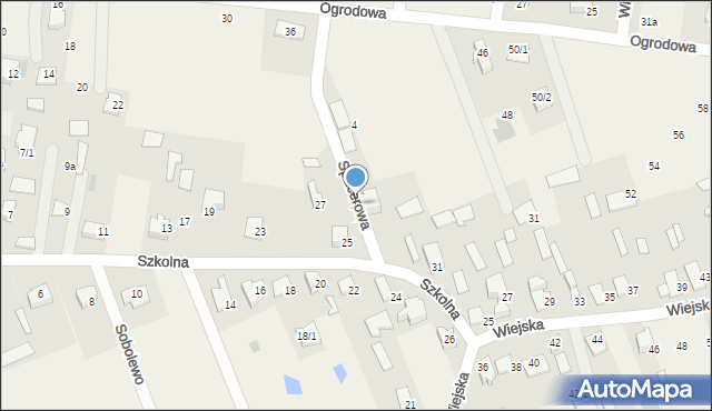 Sobolewo, Szkolna, 29, mapa Sobolewo