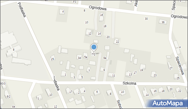 Sobolewo, Szkolna, 7/1, mapa Sobolewo