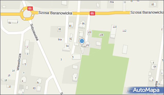 Sobolewo, Szosa Baranowicka, 102a, mapa Sobolewo