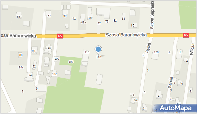 Sobolewo, Szosa Baranowicka, 112, mapa Sobolewo
